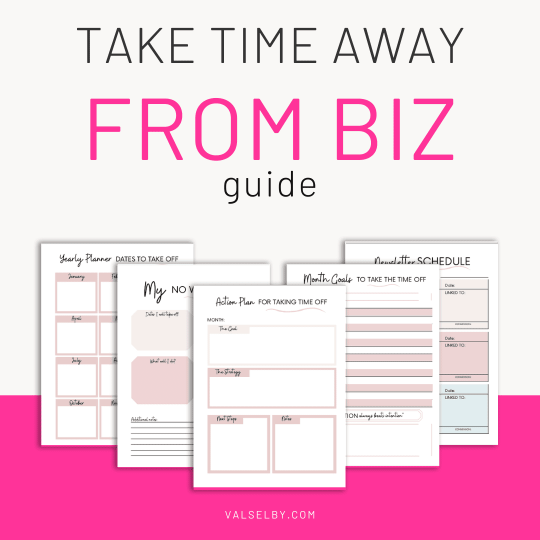 time away from biz guide