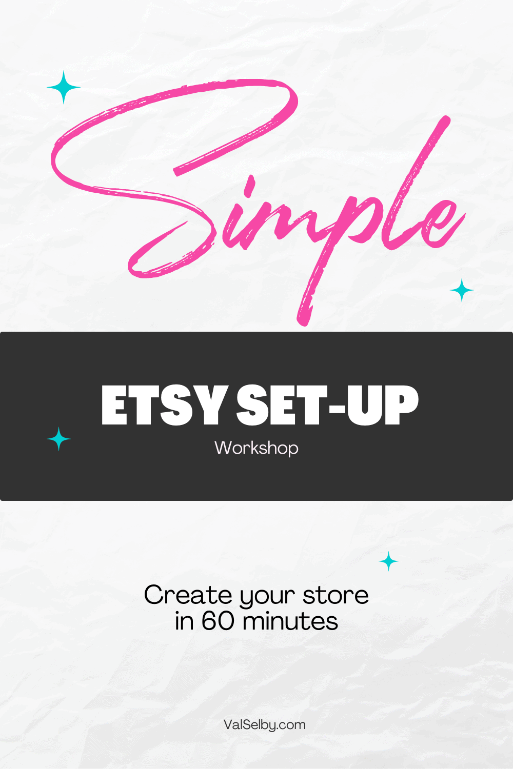 simple etsy set-up workshop
