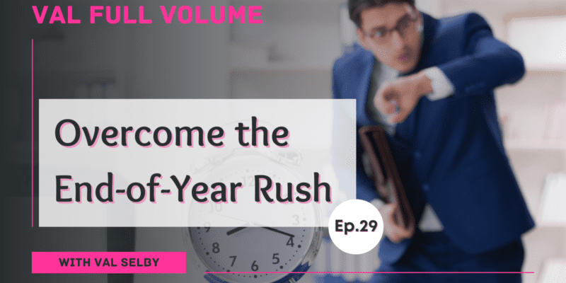 overcome the end-of-year rush